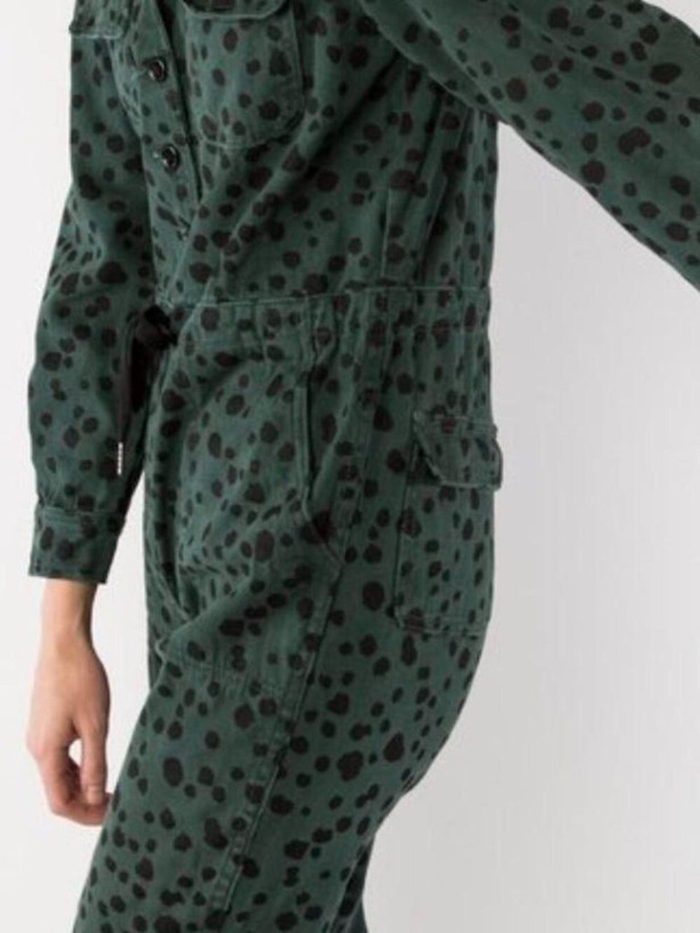 Rachel Antonoff Collection Women's Green and Black Jumpsuit